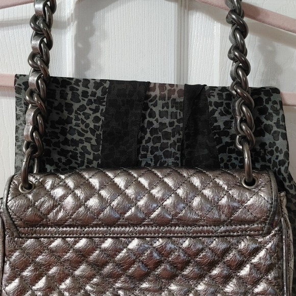 FRANCESCO BIASIA PURSE Quilted Chainlink - Picture 4 of 10